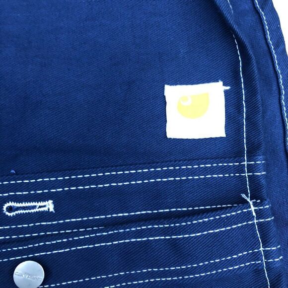 CARHART Workwear Heavy Cotton Jacket Navy Blue Large Oversized - Picture 14 of 14